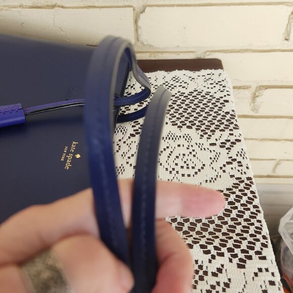 Nwot Kate Spade NY Jana Blue Sapphire Tote Bag Purse - Picture 8 of 13